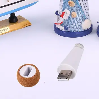 

USB Round Bottles Stopper Wine Light LED Warm White Light Lamps Eye Protection