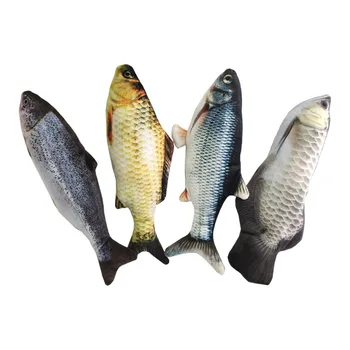 

Simulation Electric Moving Floppy Fish Toy For Cat USB Charging Interactive Cat Chew Bite Toys Pet Cat Toy Dropshipping