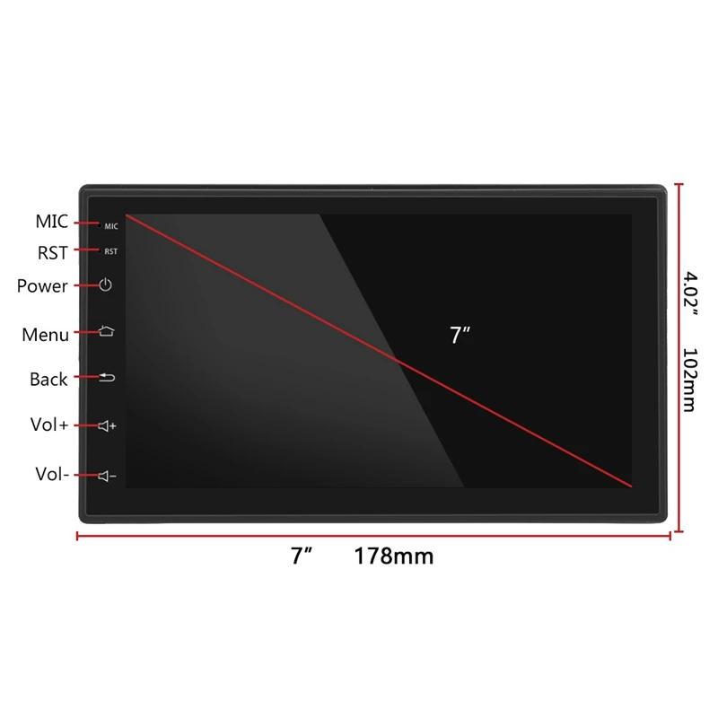 Черный 2DIN мультимедиа для Android MP5-Player навигационный GPS радиоприемник wifi радио 2 Din 7 дюймов нажатие на экран Bluetooth FM аудио автомобильный Ster
