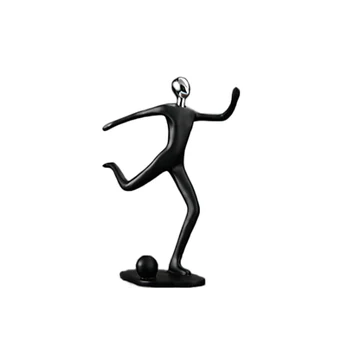 

Vintage style Desktop Ornament Black Character Resin Metal Handcrafts Home Office Artistic Decoration Miniature Models