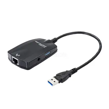 

New Arrival USB 3.0 Hub With Ethernet Supporting 10 / 100 / 1000 Mbps Ethernet Network R20