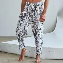 

INCERUN New Men Fashion Casual Printed Pantalons Stylish All-match Male Baggy Trousers Streetwear Wide-leg Long Pants S-5XL 2021