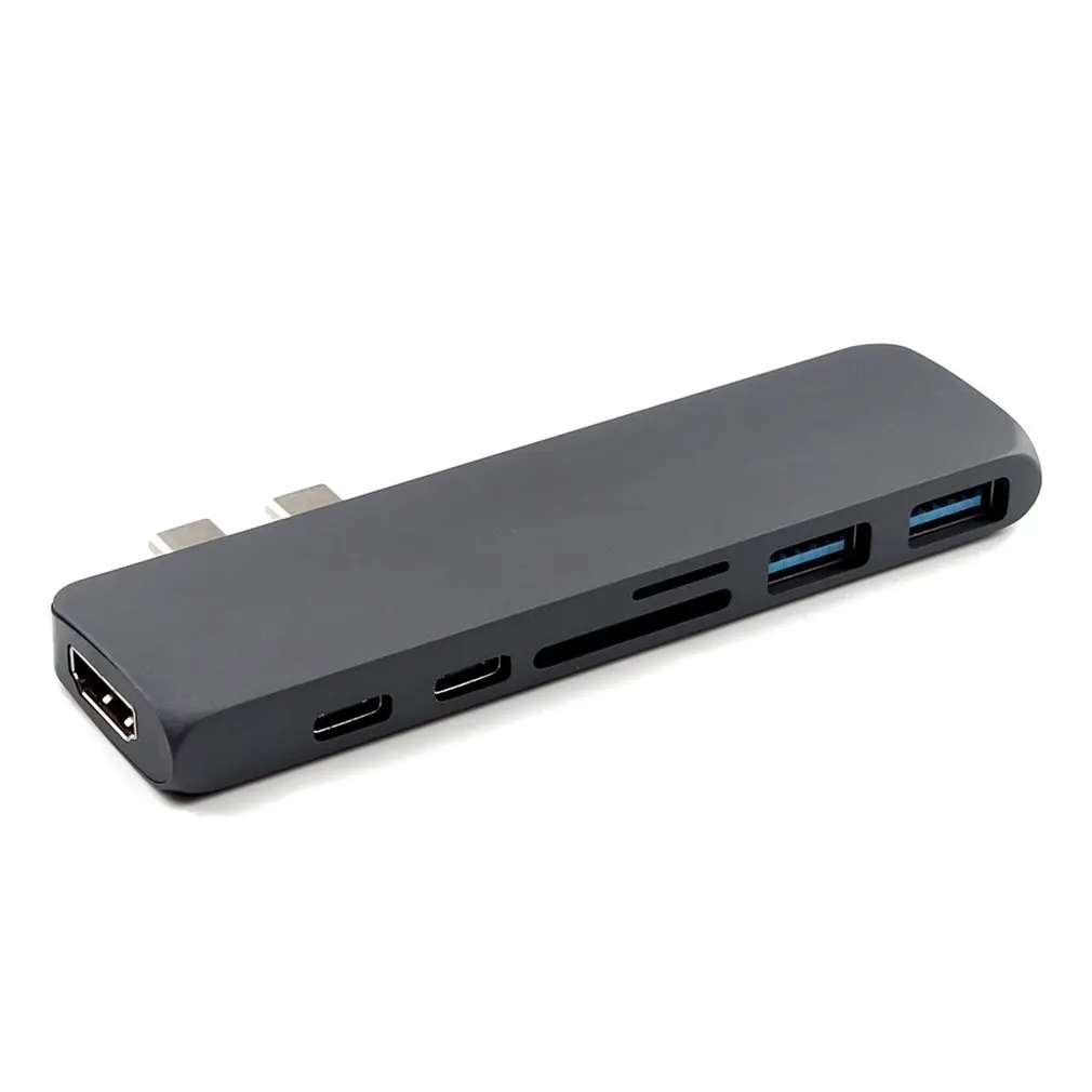 Двухпортовый Usb C концентратор 4K Hdmi адаптер Thunderbolt 3 двойной Usb 3,1 тип данных C концентратор Tf Sd Pd адаптер для Macbook