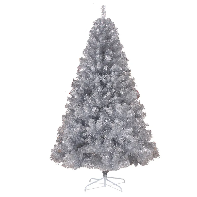 180 см Рождественская елка, белое серебро, Искусственные Рождественские елочные украшения, рождественские украшения для дома
