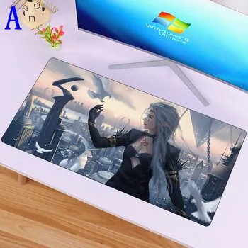 

60X30cm Mouse Pad Sexy Girl Ghost Blade Gaming Mousepad Large Rubber Locking Laptop Notebook Desk mat Pc Accessories