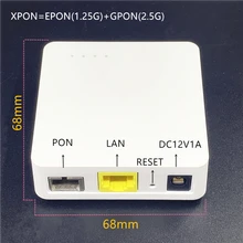 Minni ONU английский 68 мм XPON EPON1.25G/GPON2.5G G/EPON ONU модем FTTH G/EPON совместимый маршрутизатор английская версия ONU MINI68* 68 мм