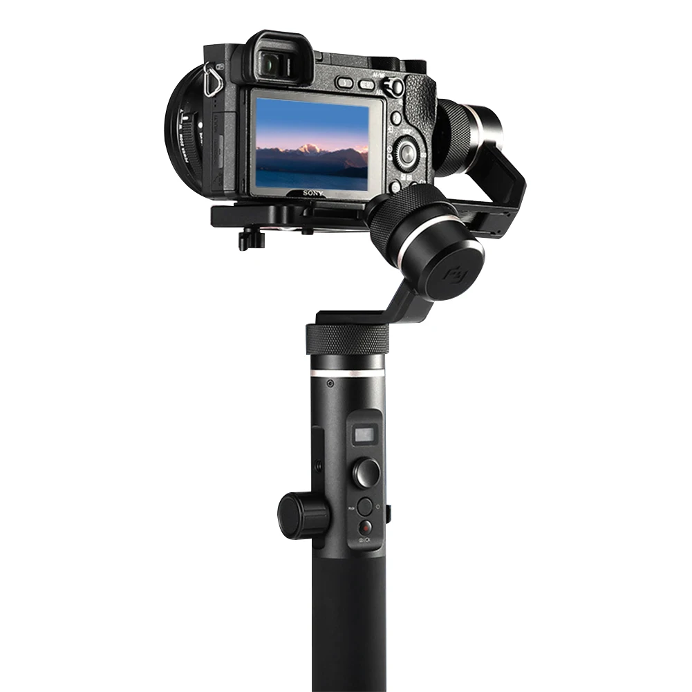 

G6 Plus Durable Aluminum Alloy With Screw Handheld Gimbal 3-Axis Accessories Splash Proof All Round For Mirroress DSLR Camera