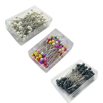 

100Pcs/Set Round Head Pearl Needle for Clothing Pin Sewing Pins Diy Decoration Crafts Pins Needle Sewing Accessories 36mm