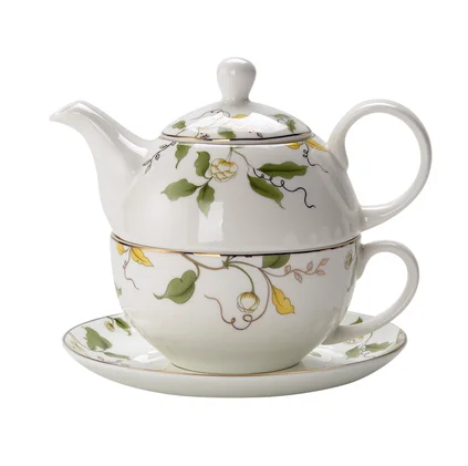 Japanese Tea Set Ceramic Portable One Teapot and one Cup Kung Fu Ceramic Office Personal Tea Sets