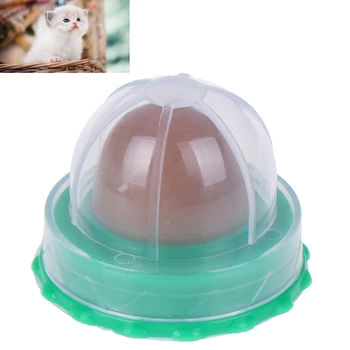 

Healthy Cat Snacks Catnip Sugar Candy Licking Nutrition Gel Energy Ball Toy for Cats Kittens Increase Drinking Water Help Tool