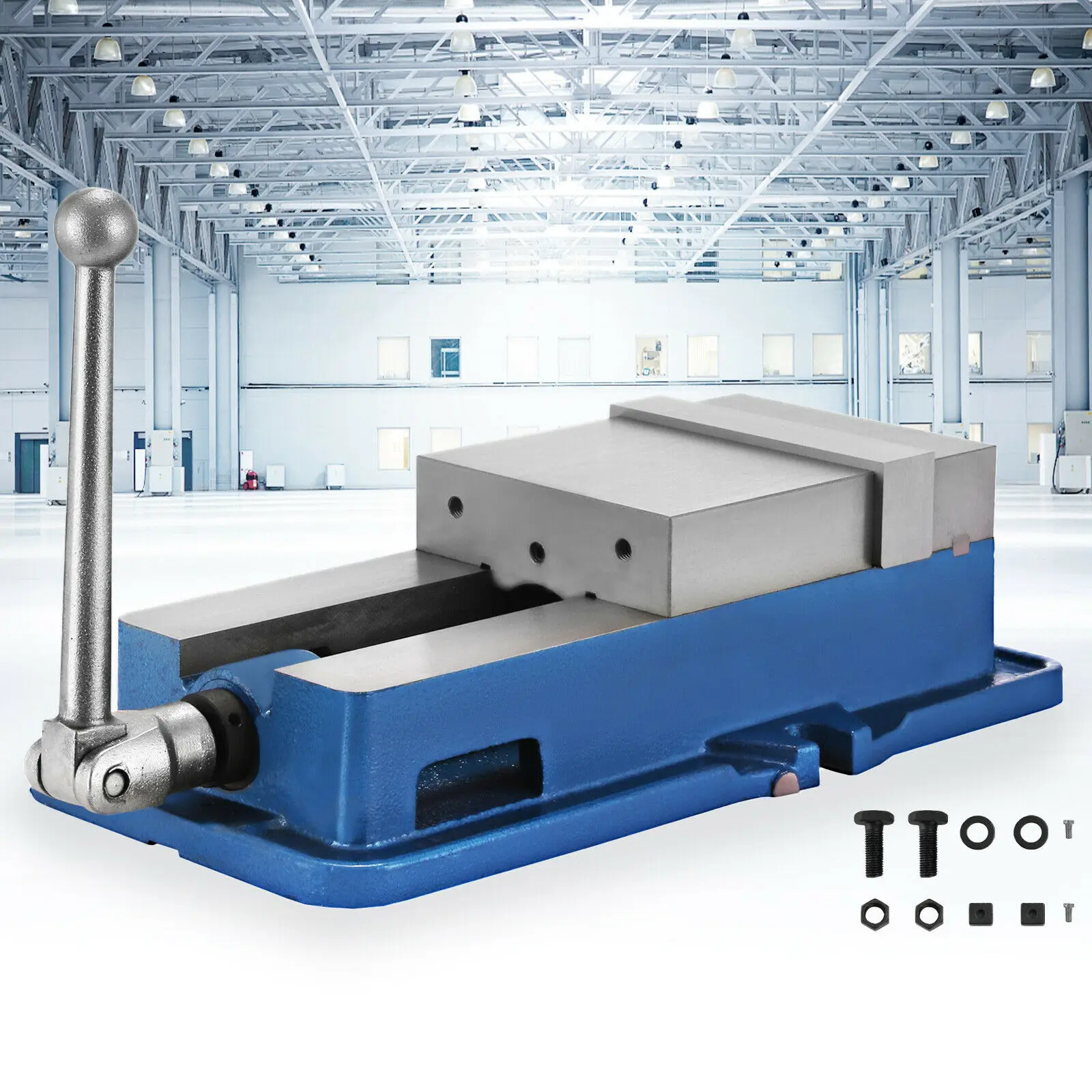 VEVOR Milling Machine Vice 6 Inch Jaw Width Accu Lock Down Vise 150MM Heavy Duty Precision Drill Press Vise Bench Clamp Vice