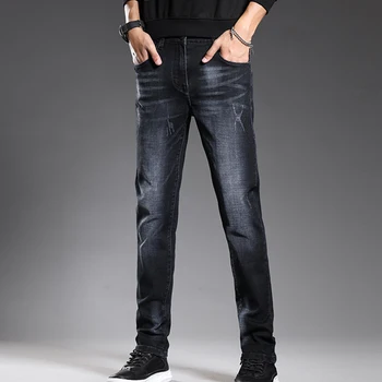 

Korean trousers fashion new men jeans slim Leggings spring and summer casual pants men fashion slightly elastic men pants