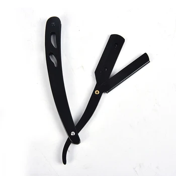 

Hair Razor Antique Black Folding Shaving Knife Stainless Steel Straight Razor Holder Men Shaving Barber Tools (No Blades)