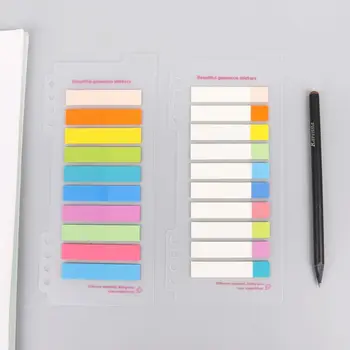 

10 Colors PET 200 Sheets Index Tabs Flags Sticky Note Page Marker Stickers Stationery Office School Suppies