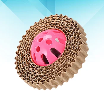 

1Pc Ball Squeaky Durable Corrugated Paper Colorful Pet Playing Ball Chewing Toy Dog Teeth Cleaning Ball for Kitten Dogs Puppy