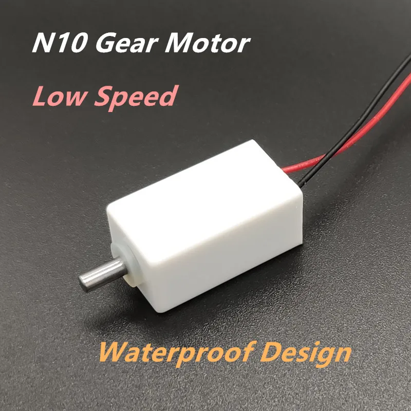 Подводный мотор Micro DC N10 шестеренчатые двигатели с готовым запасом для