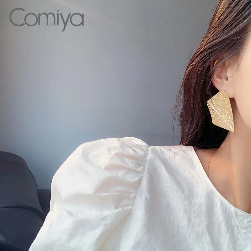 Женские серьги гвоздики Comiya корейские геометрические из сплава цинка