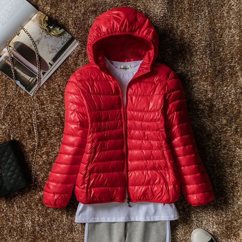 

jacket autumn and winter new short women parka jacket coat light section down cotton pad women's slim clothings lady coats