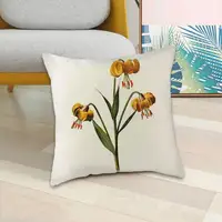 Linen Cushion Cover Rose Flower Printed Decorative Pillow For Home Throw Pillowcases Sofa Cover Dropshipping Car E8I6