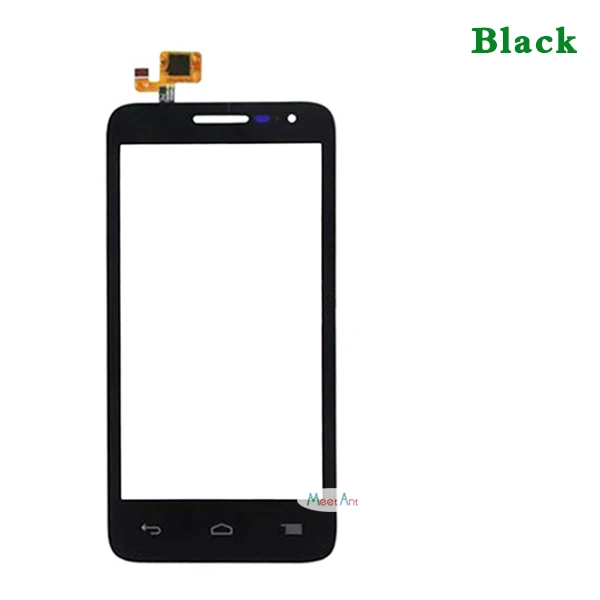 10 шт./лот высокое качество 4," для Alcatel One Touch POP D5 OT5038 5038D 5038E сенсорный экран дигитайзер сенсор внешняя стеклянная панель объектива - Цвет: Черный