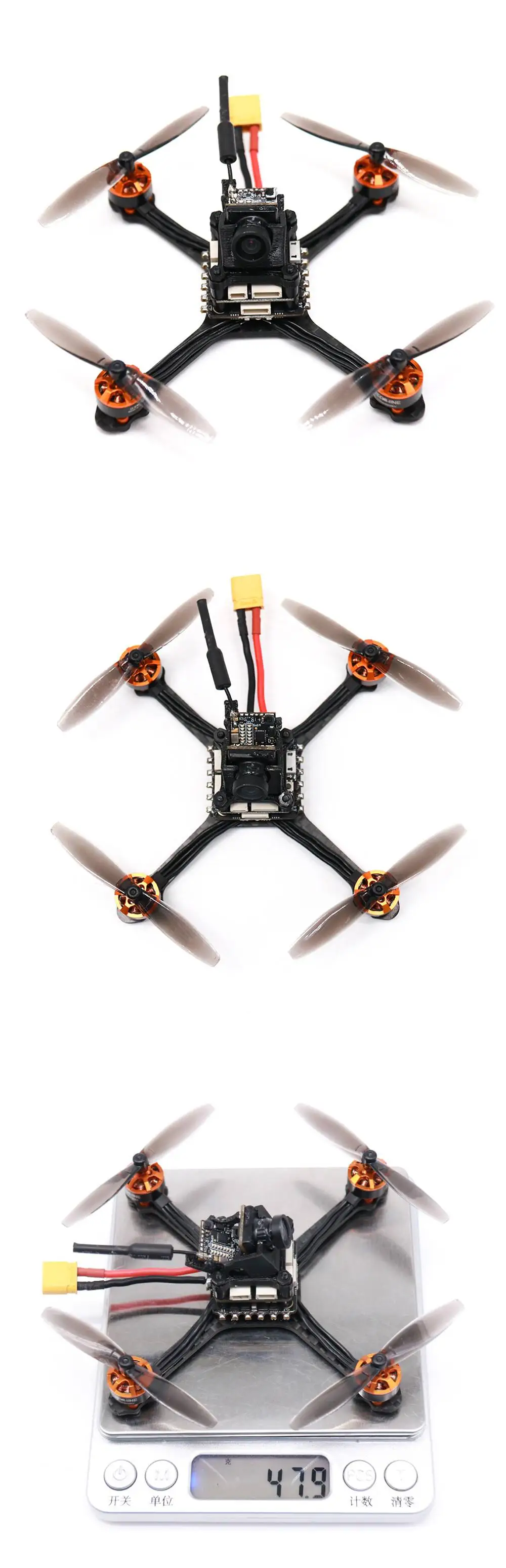 Eachine Tyro69 105 мм F4 OSD Контроллер полета 2,5 дюймов 2-3S DIY FPV гоночный Дрон PNP w/Caddx Beetle V2 1200TVL камера