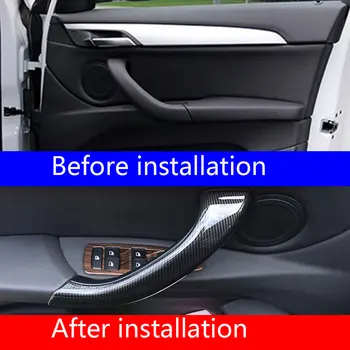 

For BMW X1 F48 2016-2020 X2 F47 2018 -2020 Carbon fiber ABS Car Inner Door Handle Trim Car Accessories