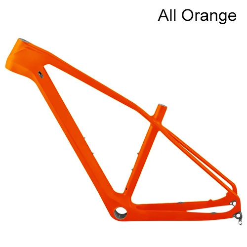 Полная рама карбоновая для горного велосипеда 27,5 er mtb углеродная велосипедная Рама для bicicletas 650B велосипедная Рама много цветов mtb велосипеды - Цвет: All Orange