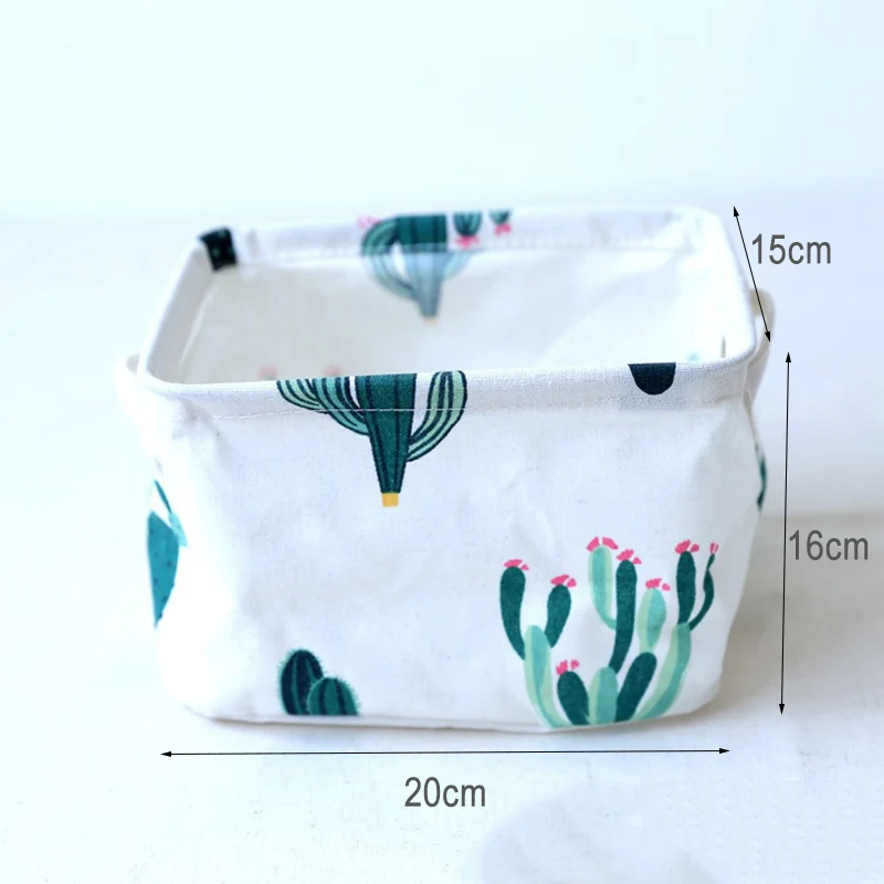 MICCK новая корзина для хранения игрушек косметический Органайзер кухонные принадлежности для рабочего стола сумка из хлопка и льна Водонепроницаемая тканевая корзина для белья