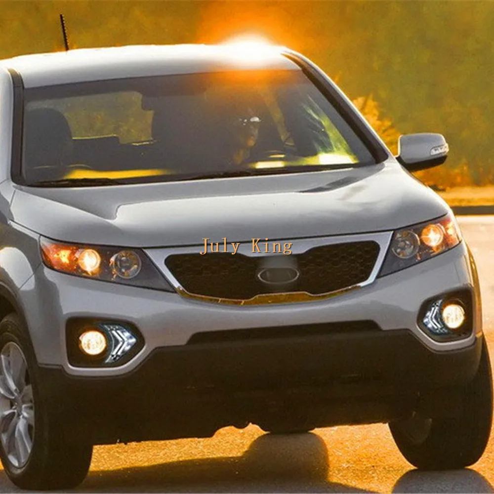 Светодиодный светильник July King направляющий дневной ходовой s Чехол для Kia Sorento 2009