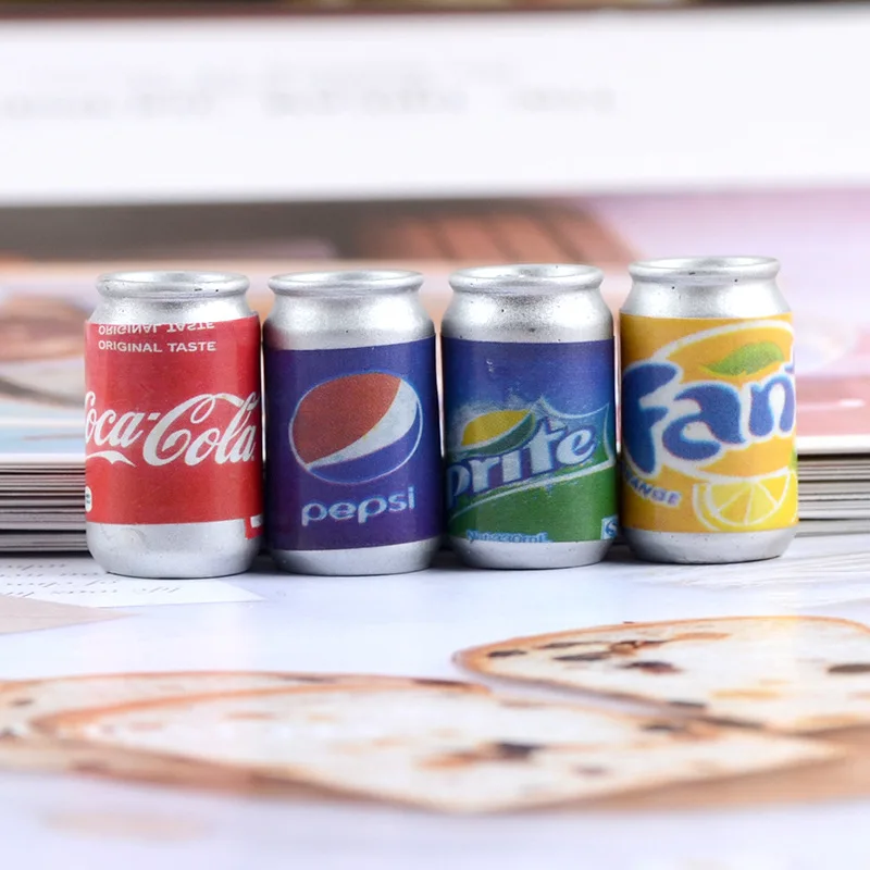 Dollhouse-Soda Drink-Bottle Miniature Kitchen-Accessories Pretend-Play-Food Barbies 1/12-Scale