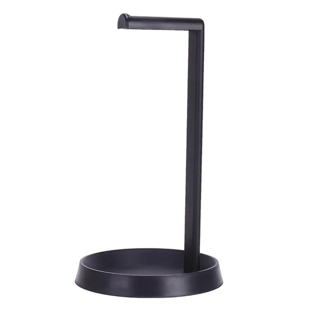 Алюминиевый сплав Стенд держатель универсальный модный дисплей для наушников кронштейн держатель Показать Полка вешалка - Цвет: Black