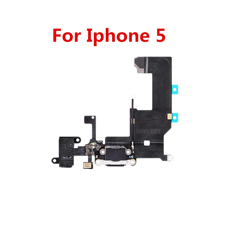 1 шт. зарядный порт док-станция USB разъем гибкий для iPhone 5 5S SE 6 6S 7 8 Plus наушники аудио разъем микрофон гибкий кабель