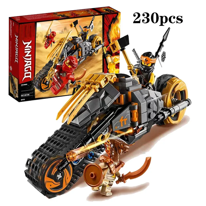 

New Ninja Series Bricks Cole's Dirt Bike Compatible Legoingly Ninjagoing 70672 Building Blocks Toys for Children Christmas Gift
