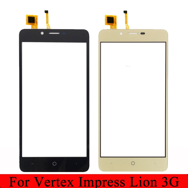 

For Vertex Impress Lion 3G Touch Digitizer Panel Front Glass For Vertex Impress Lion 4G Without LCD