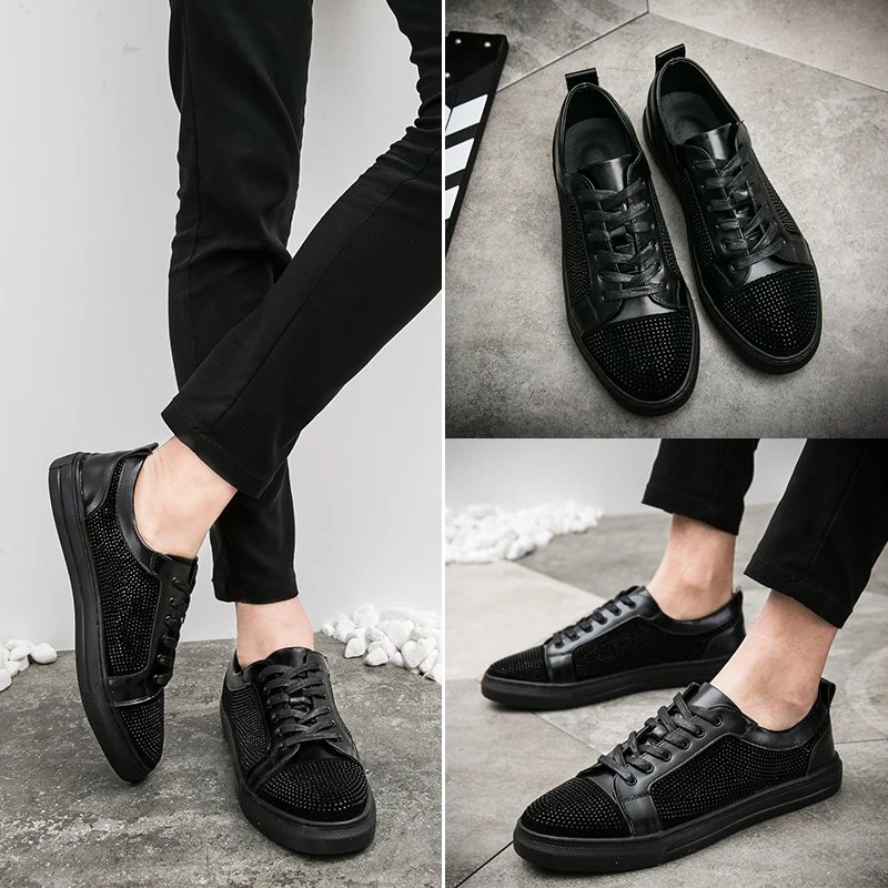 

YOUQIJIA Men Spring British-Style Loafer Shoes Lace-Up Shallow Breathable Comfortable Fahsion Casual Shoes