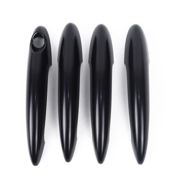 

Car Door Handle Covers Trim Replacement Black 4Pcs Set Parts PC plastic Durable