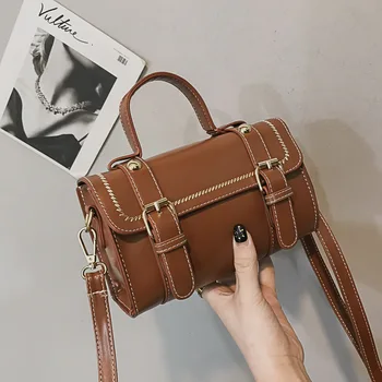 

New Women's Bag Fashion Handbag Retro Women's Bag Shoulder Messenger Square Sling Bag