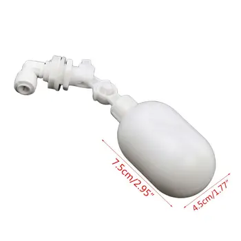 

Plastic Float Ball Valve Shut Off Automatic Feed Fill Fish Tank Aquarium Water K1MF
