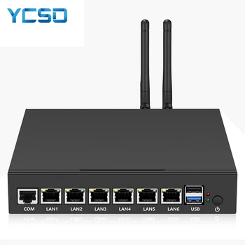 

YCSD Fanless MINI PC Intel Celeron J1900 N2930 Windows 10 7 Linux Desktop Computer DDR 3 Industrial Wifi 6 Router Computador
