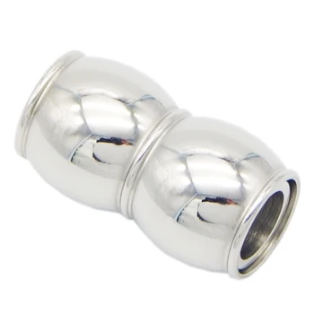 

20pcs/lot engarve logo hole:4/5/6mm Magnetic Clasps Stainless Steel Clasp Bracelet Connector Magnet Buckle Connectors for Jewel