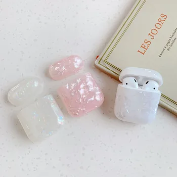 

For AirPod 1 2 Case Luxury Soft TPU Conch Shell Glitter Earphone Cases For Apple Airpods Case Cover Funda Girl