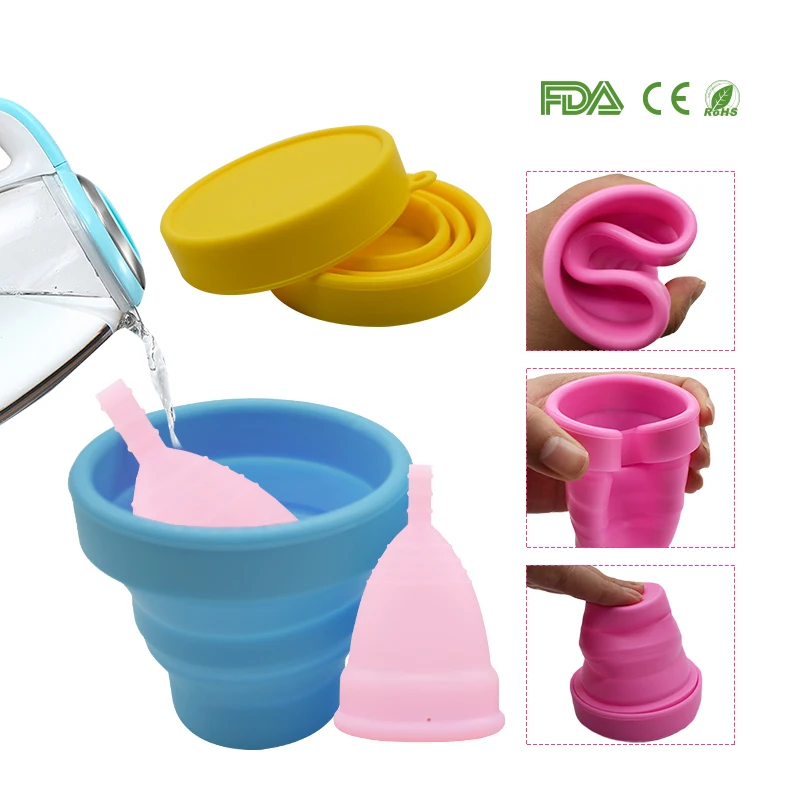 Женская гигиена Copa менструальная стерилизация чашки гибкие для очистки Многоразовые менструальные чашки 1 шт стерилизатор чашки с 1 шт леди чашки