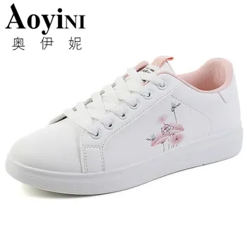 

Classic Women Shoes Autumn Casual Breathable Student Sports Shoes Flat Shoes Women's White Shoes Women Sneakers Tenis Feminino