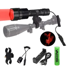 C12 500LM L2 U3 светодиодный алюминиевый тактический охотничий фонарь Зеленый винтовочный фонарь для ружья+ нажмите дистанционный переключатель+ рельсовая бочка крепление