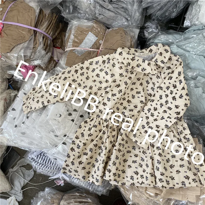 Soor Ploom/платье с цветочным рисунком и длинными рукавами для маленьких девочек; красивые весенние платья-пачки для девочек; Брендовое платье с цветочным рисунком для маленьких девочек; блузка