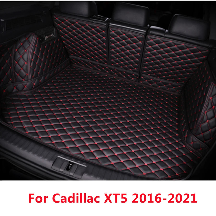 Full Set Waterproof Car Trunk Mat For Cadillac XT5 (2016-2021) AUTO Parts Tail Boot Tray Liner Custom Fit Cargo Rear Pad Cover |