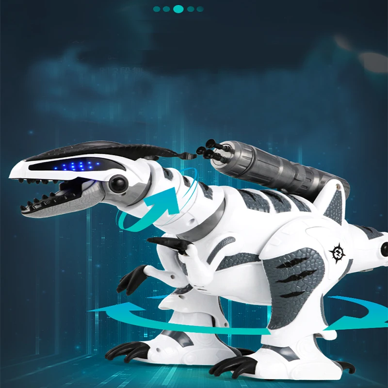 Controle remoto inteligente dinossauro menino crianças interativa rotação  dos desenhos animados dinossauro robô brinquedo para jogos meninos presente  - AliExpress