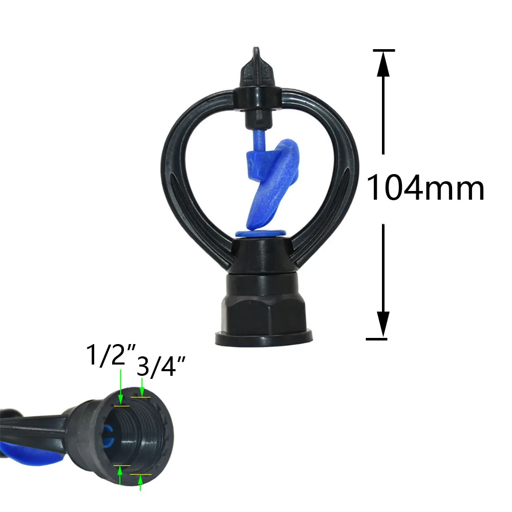 Female 1/2 3/4 Inch Garden Watering Sprinklers 360 degrees rotating 1PC