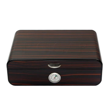 

GALINER Gloss Finish Wooden Cigar Humidor W/ Hygrometer Humidifier Cedar Lined Humidor Box Home Cigar Case