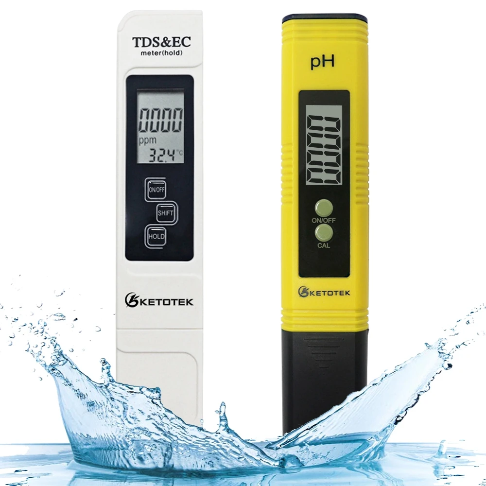 Digital LCD PH Messgerät TDS EC Wasser Reinheit PPM Filter Hydroponic Tester Pen